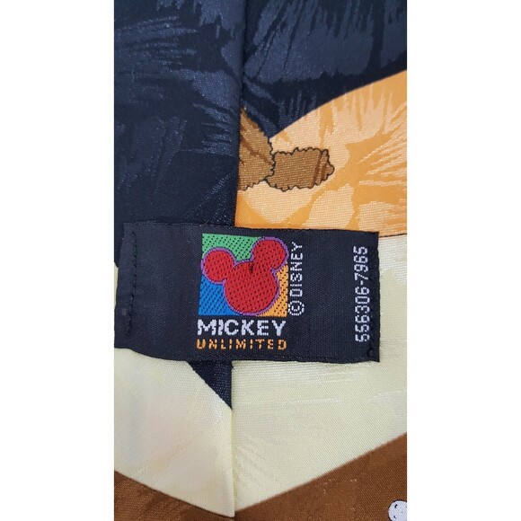 Mens Designer Necktie Goofy Golfing Disney Mickey Unlimited Work Office Party - Picture 6 of 13